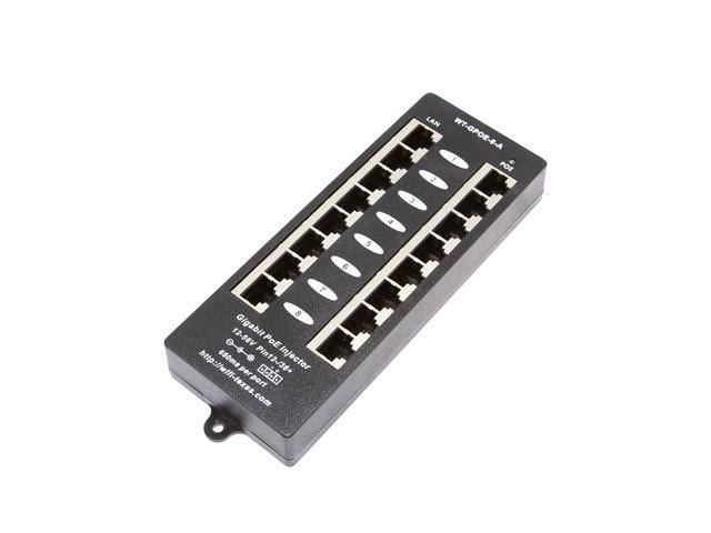 WT-GPOE-8-48v120w Gigabit Passive PoE 8 Port Power Over Ethernet Injector for PoE Cameras, IP Phones, WiFi Access Points, Includ