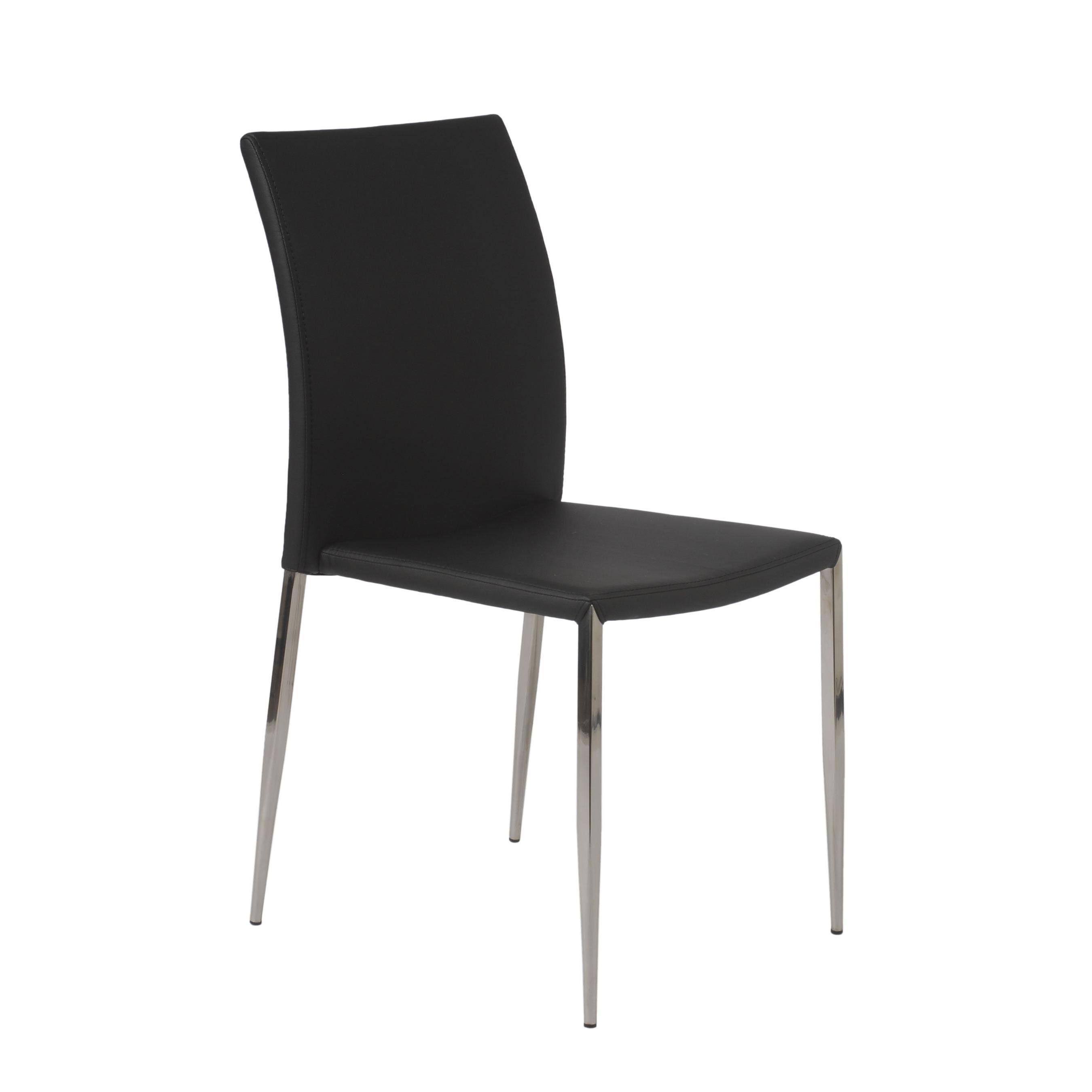 Euro Style Diana Side Chair | Black | Set of 4