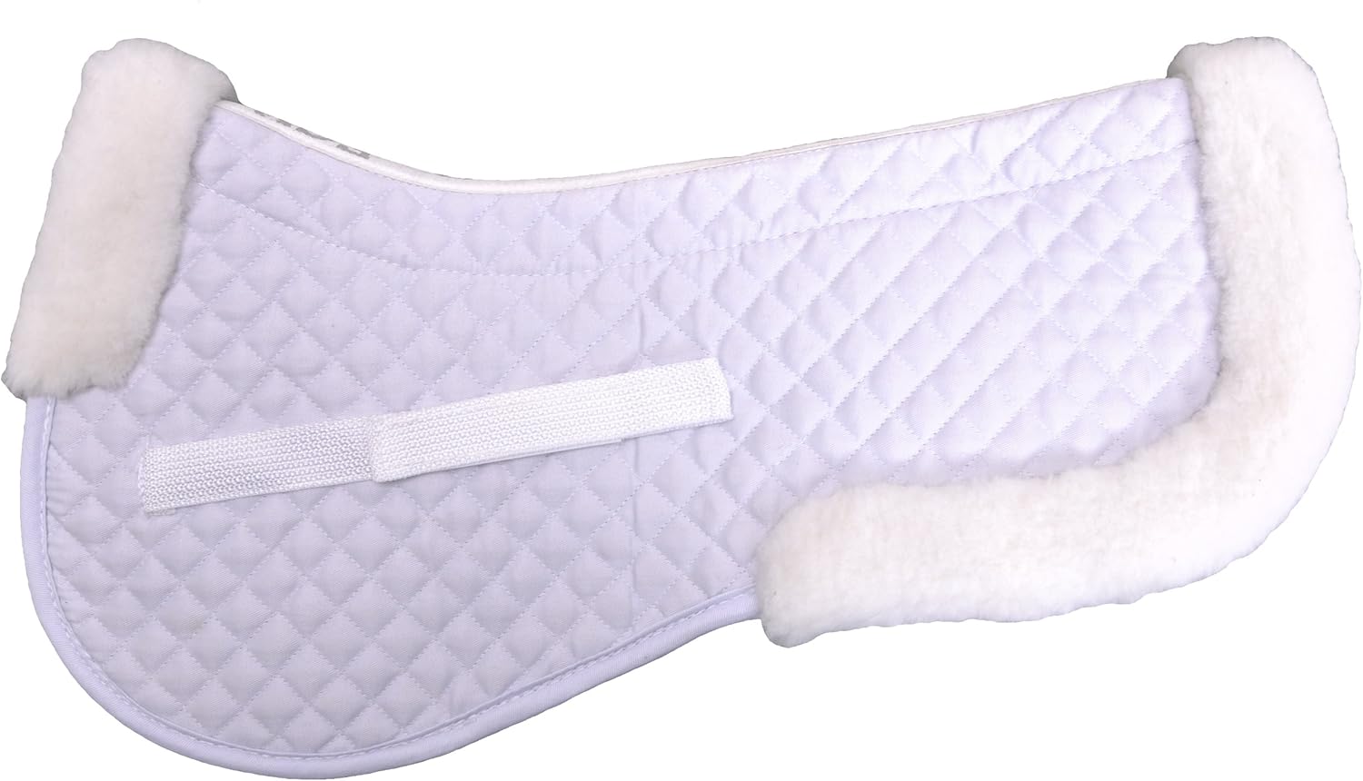 ECP Eurotech Deluxe Half Saddle Pad White Pack of 2