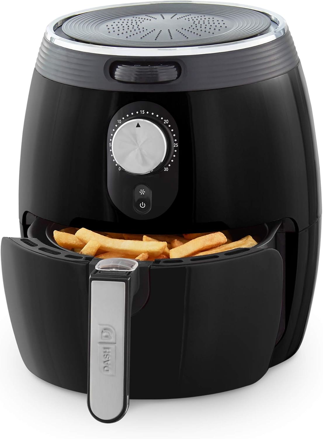 Dash Deluxe Electric Air Fryer + Oven Cooker with Temperature Control, Non-stick Fry Basket, Recipe Guide + Auto Shut off Feature, 1200-Watt, 3 Quart - Aqua Pack of 2