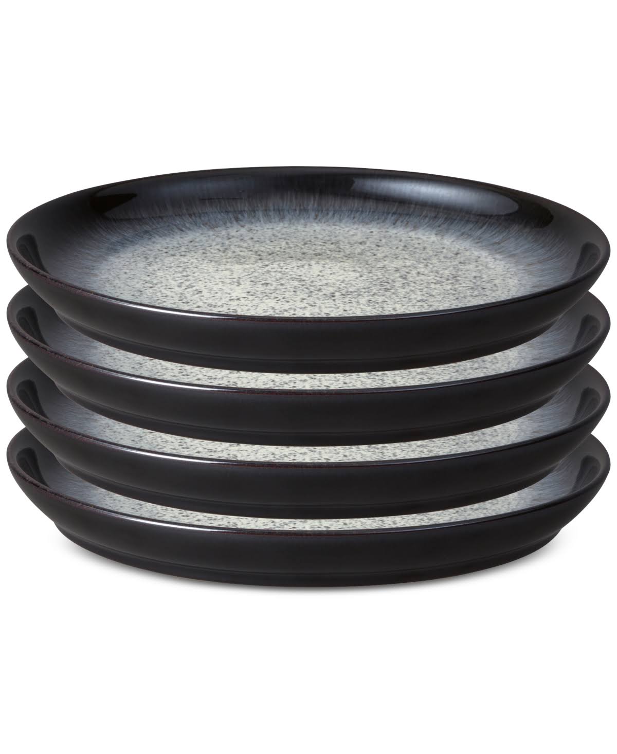 Denby Halo Alt 4-pc. Medium Coupe Plate Set - Black