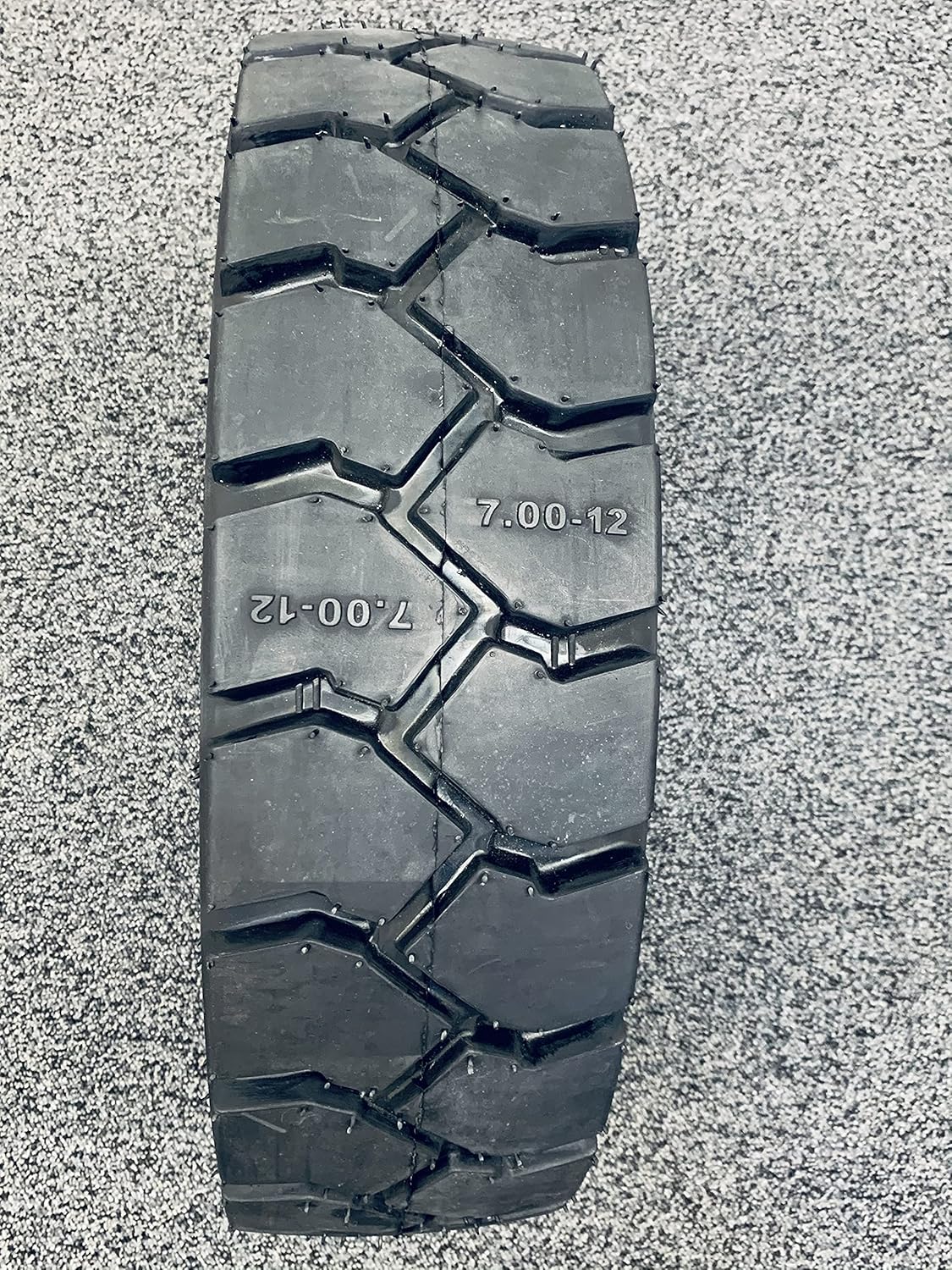 N12 New 7.00-12 16PR HORSESHOE Super Duty Forklift Tires (Tire + Tube + Flap) 7.00x12 700x12 70012 TTF (1), black, 7001216HST166TTF