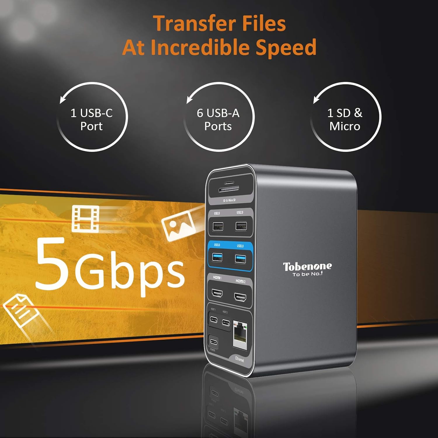 USB C Docking Station Dual Monitor for MacBook Pro, 15 in 2 USB C Laptop Docking Station Dual Monitor HDMI for MacBook Pro/Air with 2 4K HDMI Display, 6 USB A,USB C, SD&Micro SD,LAN, 87W PD 3.0