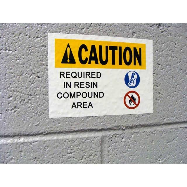 Brady B30-241-595-OSHACA Label, Black/Yellow, 2.250 in.