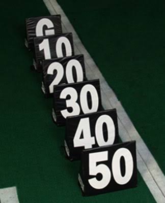 Fisher Triangular Football Side Line Markers - Black