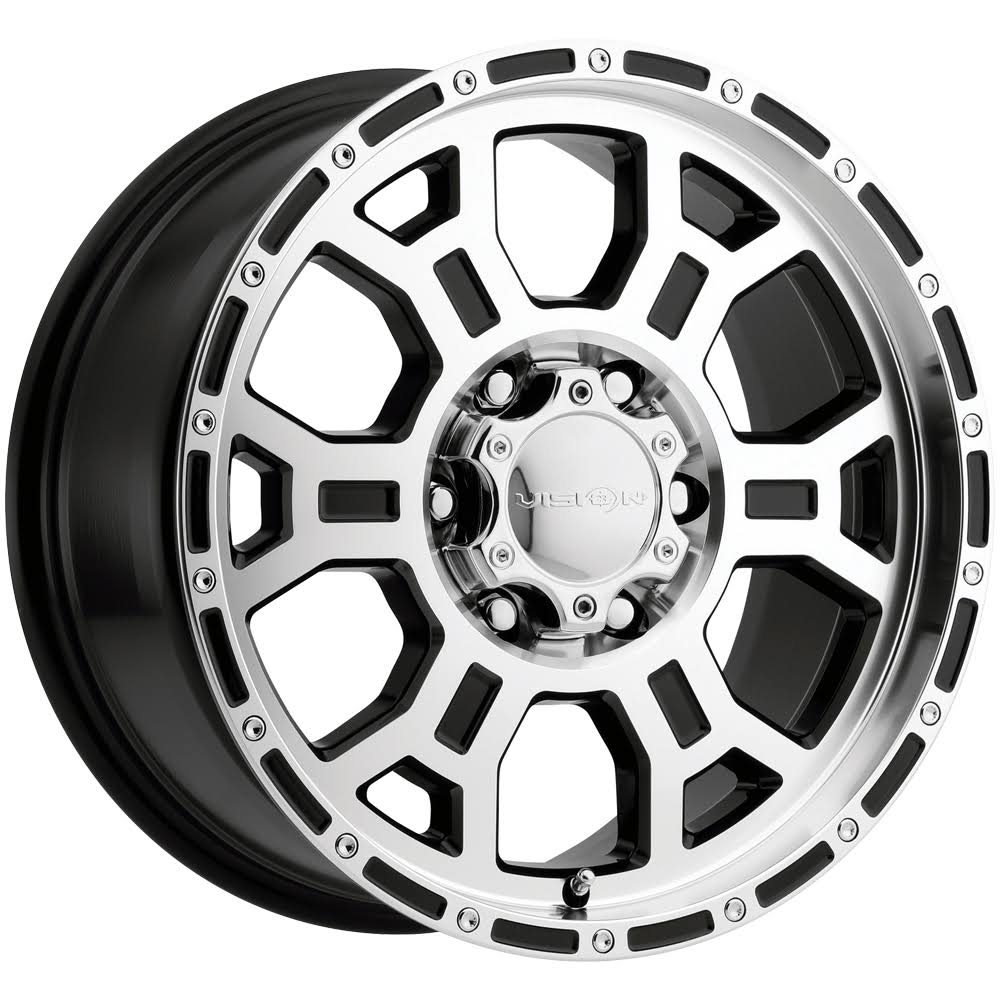 Vision 372 Raptor 17x9 6x135 +25mm Black/Machined Wheel Rim