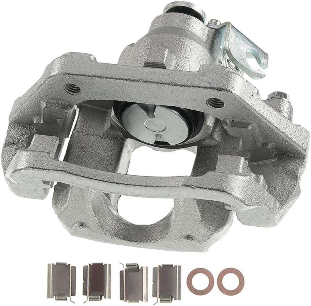 A-Premium Disc Brake Caliper Assembly with Bracket Compatible with Ford Explorer Taurus Flex Lincoln MKT Except Heavy Duty Brakes Rear Left Driver Side
