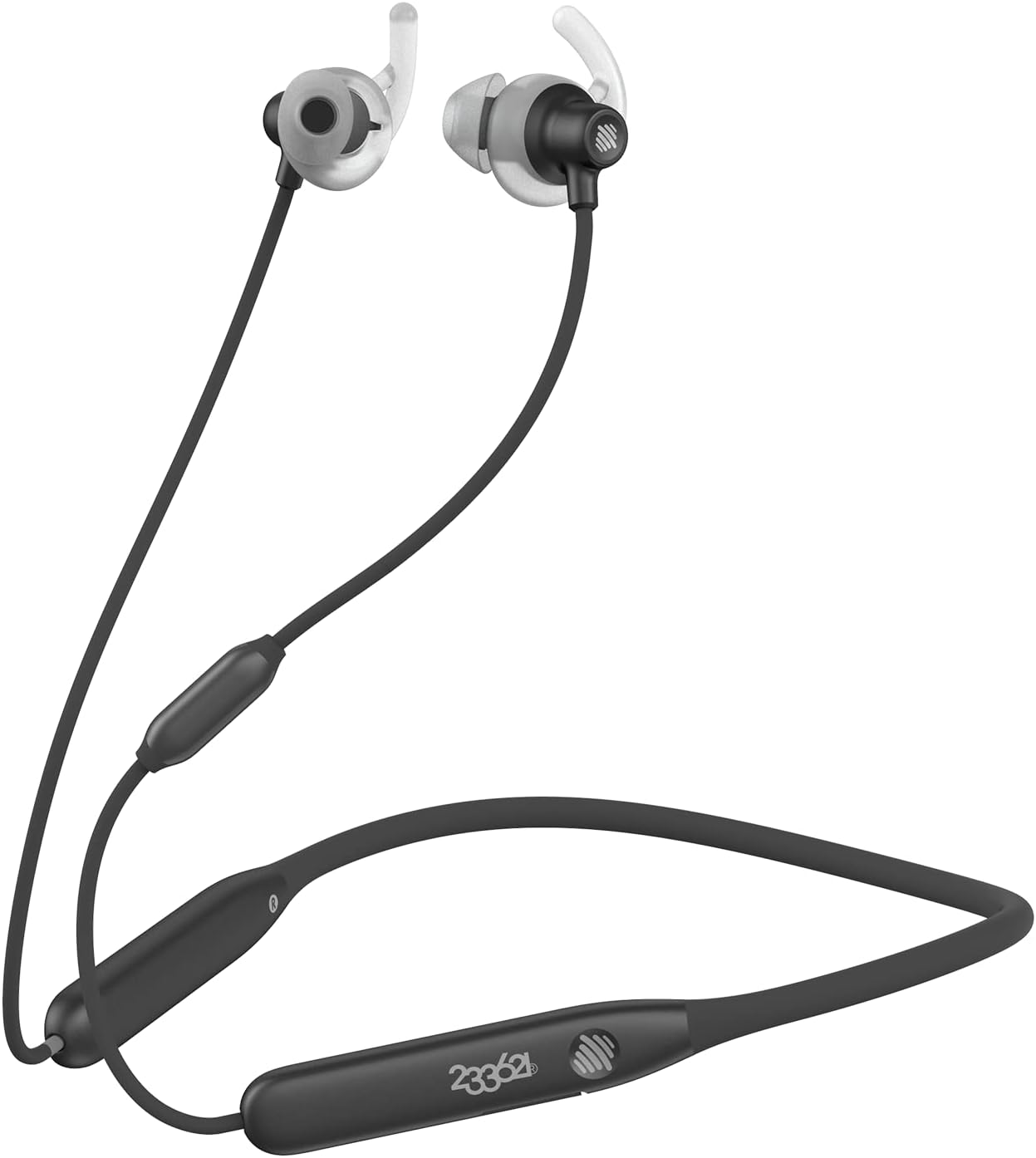 233621 Sense Wireless Earphones with Heart Rate Monitoring Bluetooth Earbuds CVC Noise Reduction Stereo Headphones IPX5 Waterproof in-Ear Headphones for Sport/Workout/Gym/Running(Black)