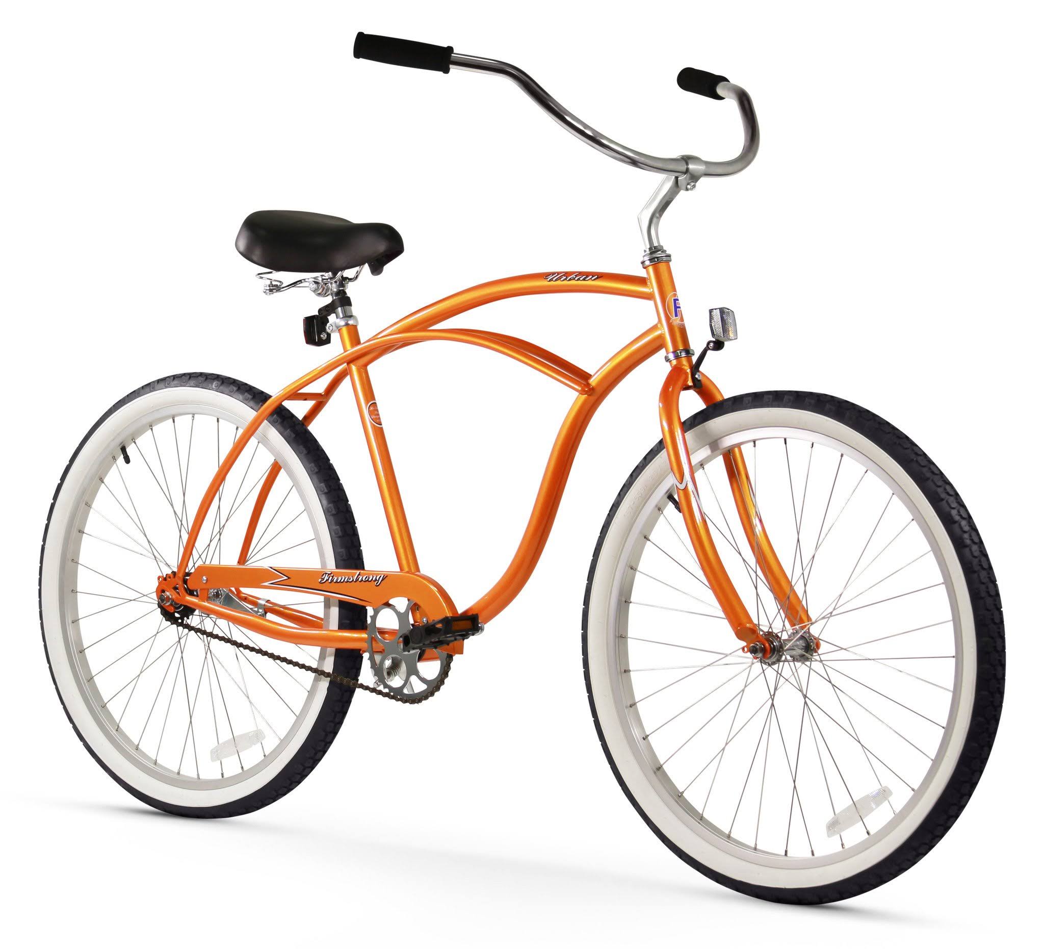 Firmstrong Urban Man 26 in. Single Speed Beach Cruiser Bicycle, Orange