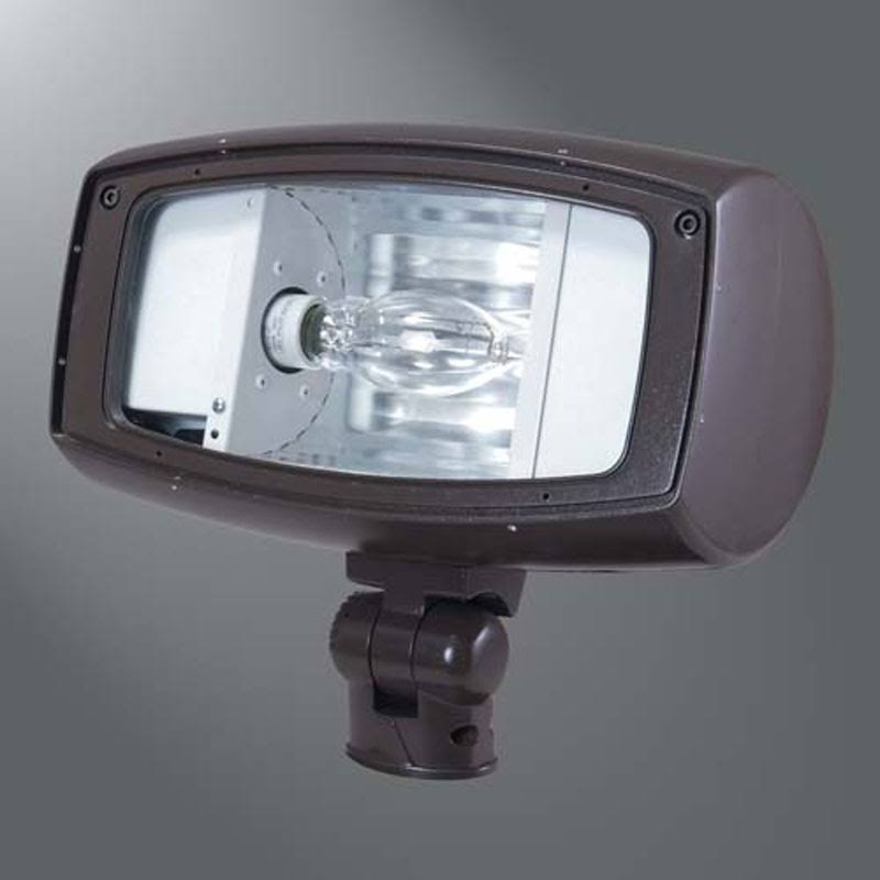 Cooper Lighting MPMS10 Lumark 1-Light Impact Small Series Metal Halide Flood Light; 100 Watt, Bronze