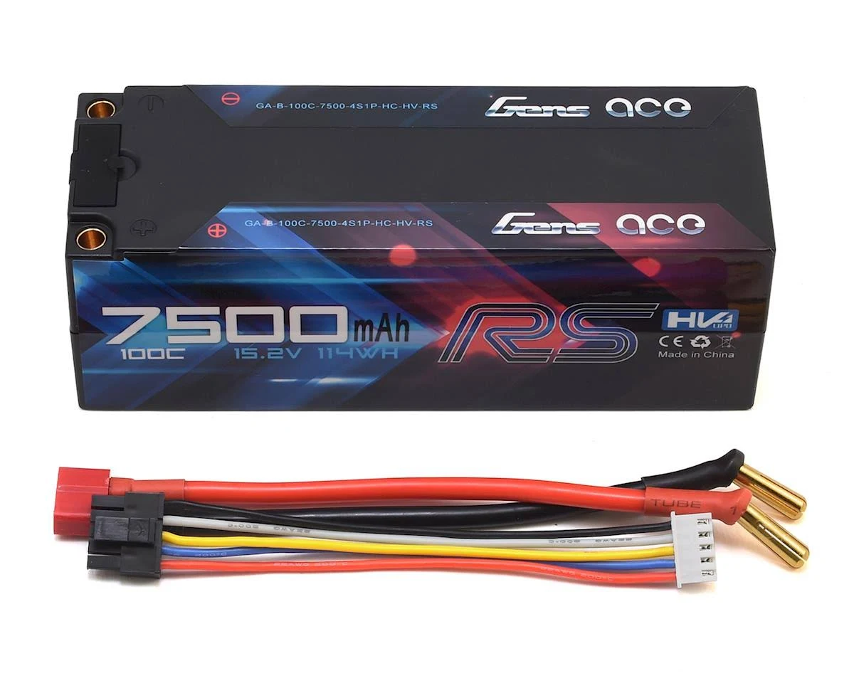 Redcat 7500mAh 100C 4S1P Stick Pack HV Series GA-7500-100C-5MMBullet