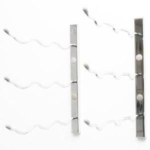 VintageView Wall Series 9 Bottle Wall Mounted Wine Rack; Chrome