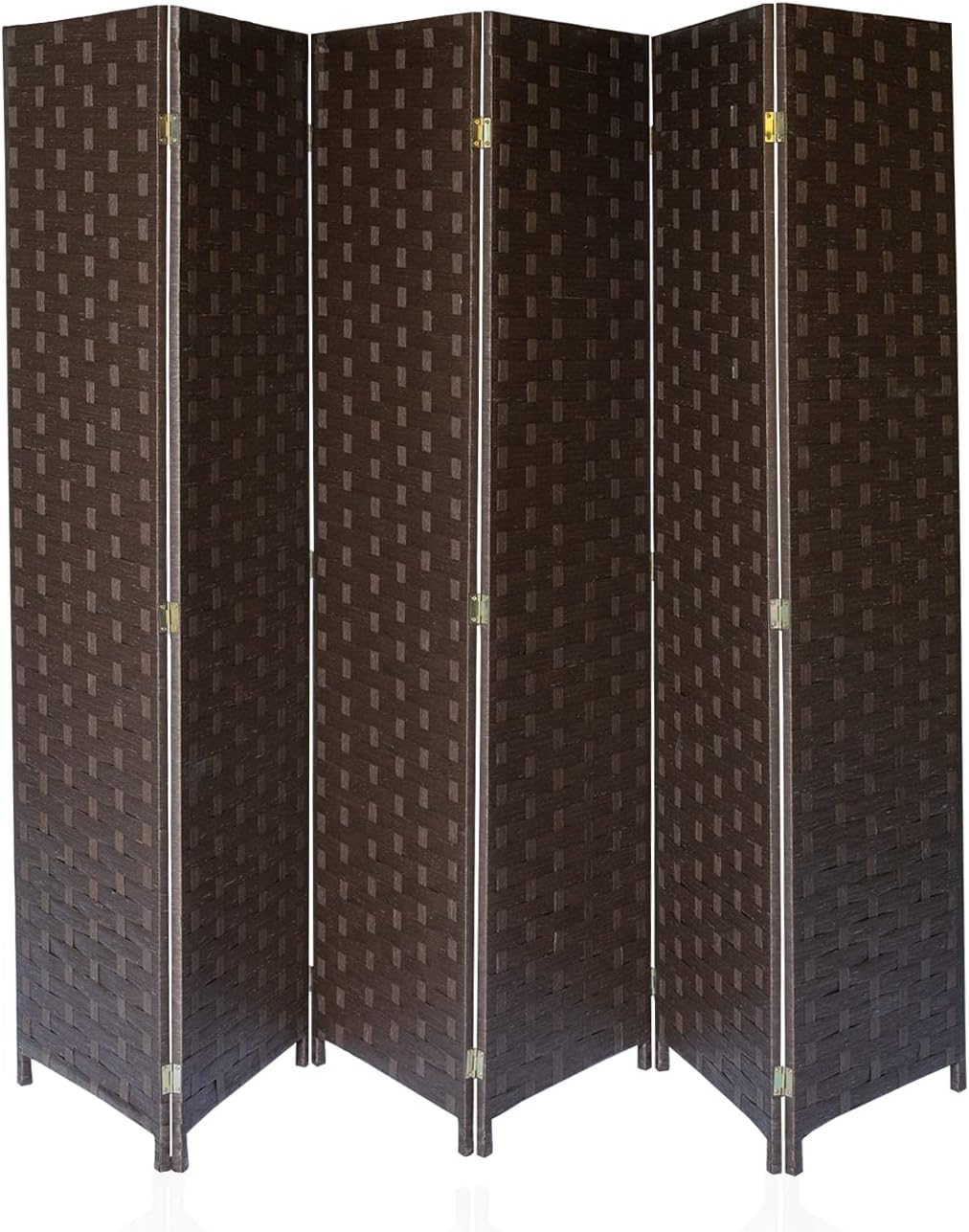 Room Divider Weave Fiber Folding Privacy Screen, 70.9