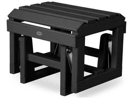 POLYWOOD Classic Adirondack Glider Ottoman - White