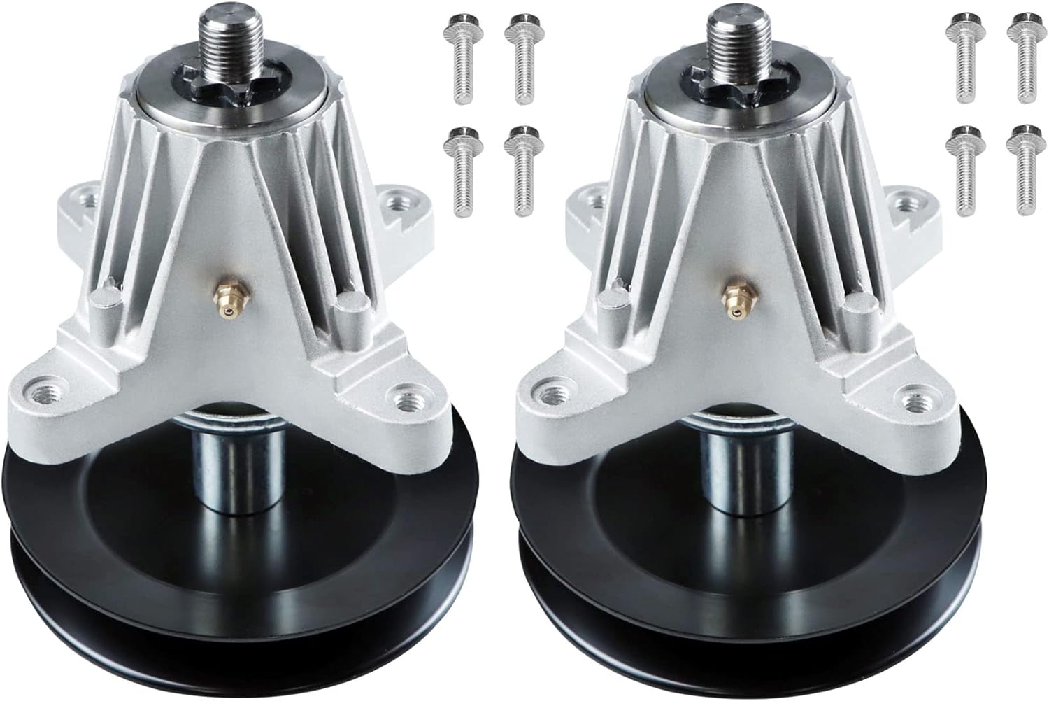 Dibanyou 2PCS Spindle Deck Assembly with Pulley for Cub Cadet MTD Troy Bilt 618-06978 918-06978 54