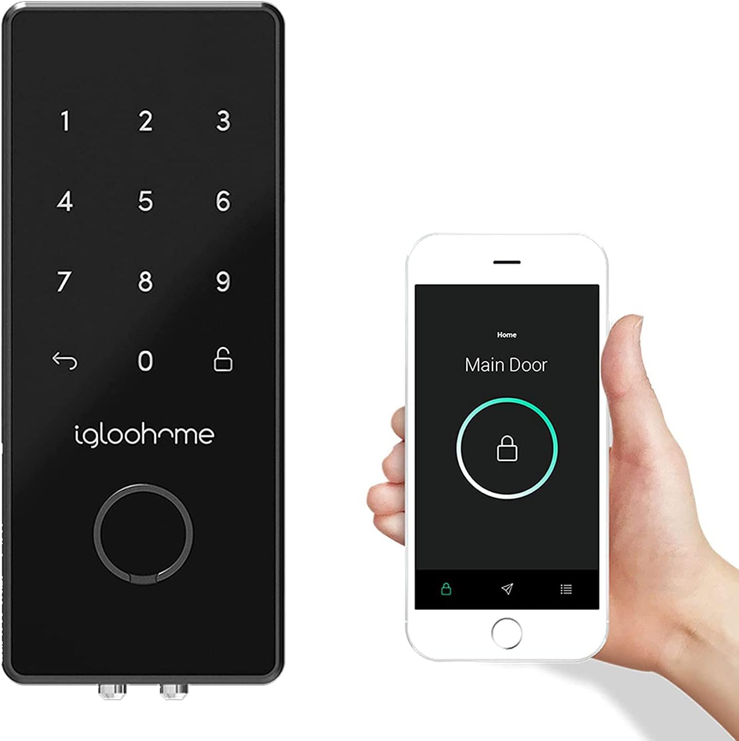 Igloohome Deadbolt 2S Digital Smart Lock, Keyless Entry, Electronic Keypad, Airbnb Sync - Remotely Generate Bluetooth-Keys/Access Codes for Single Use/Recurring Visits/Exact Date/Time Without Internet