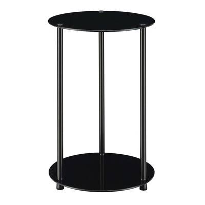 D&Aulizio End Table Ebern Designs Color: Black Glass