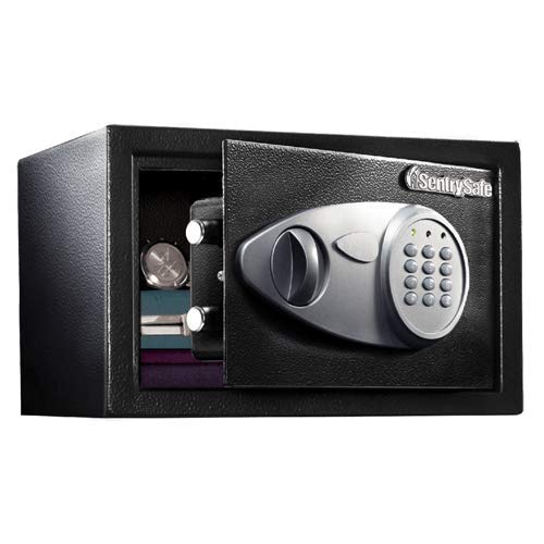 Security Safe, 0.5 cu ft, Black Pack of 2