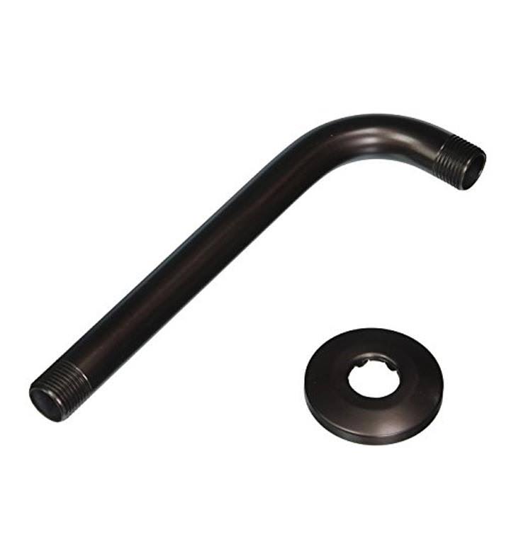 Jaclo 8040-PB 8x22 90 Showerarm with Escutcheon Polished Brass