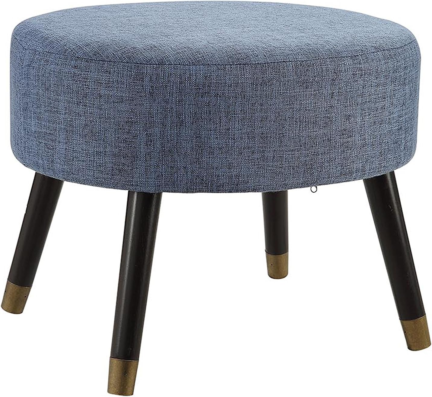 Convenience Concepts Designs4Comfort Mid Century Ottoman Stool, Gray Fabric Pack of 2