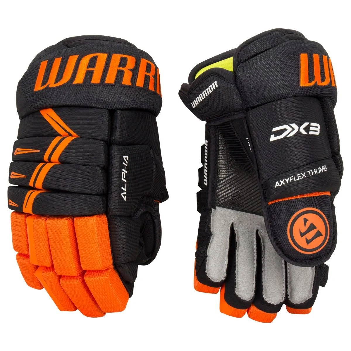 Warrior Alpha DX3 Gloves Black/Orange SR 14