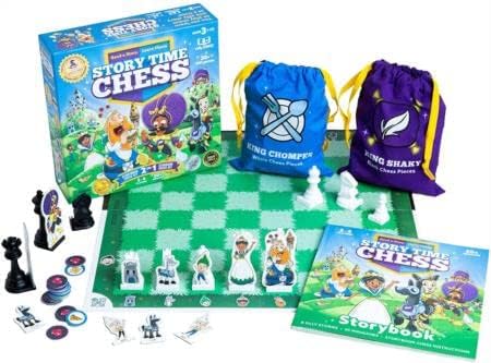 Story Time Chess - 2021 People’s Choice Toy of The Year Award Winner - Read a Story. Play Chess. Ages 3-103 Pack of 2