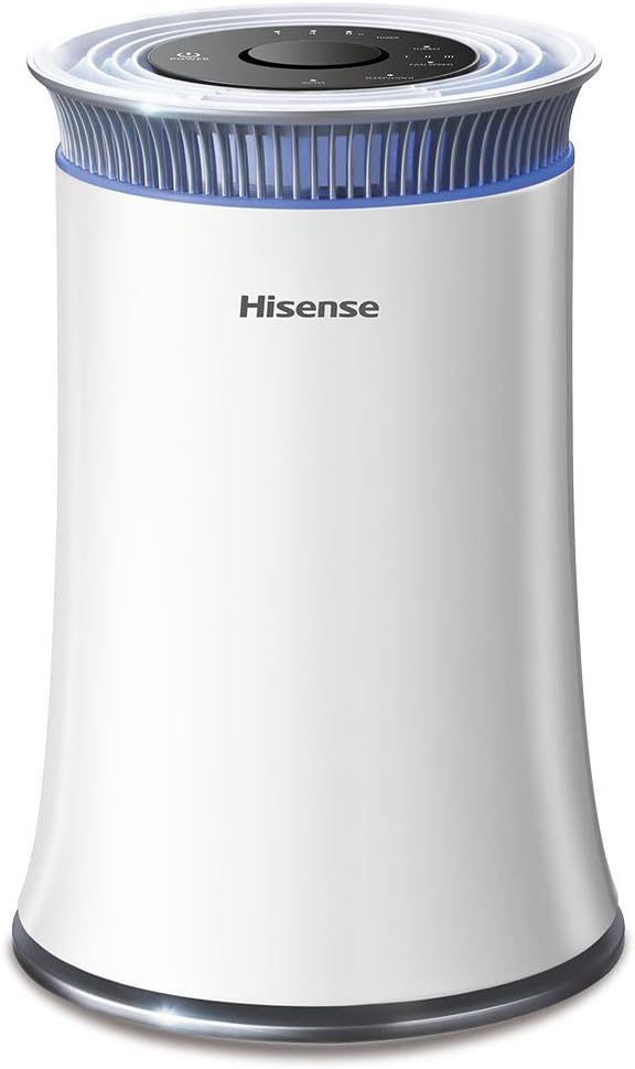 Hisense Air Purifier with True HEPA Technology, Air Purifier for Home Allergies Pets Dander Smokers in Bedroom, 25db Quiet Air Cleaner Remove Smoke Dust Mold Pollen for Large Room - KJ120 Pack of 2