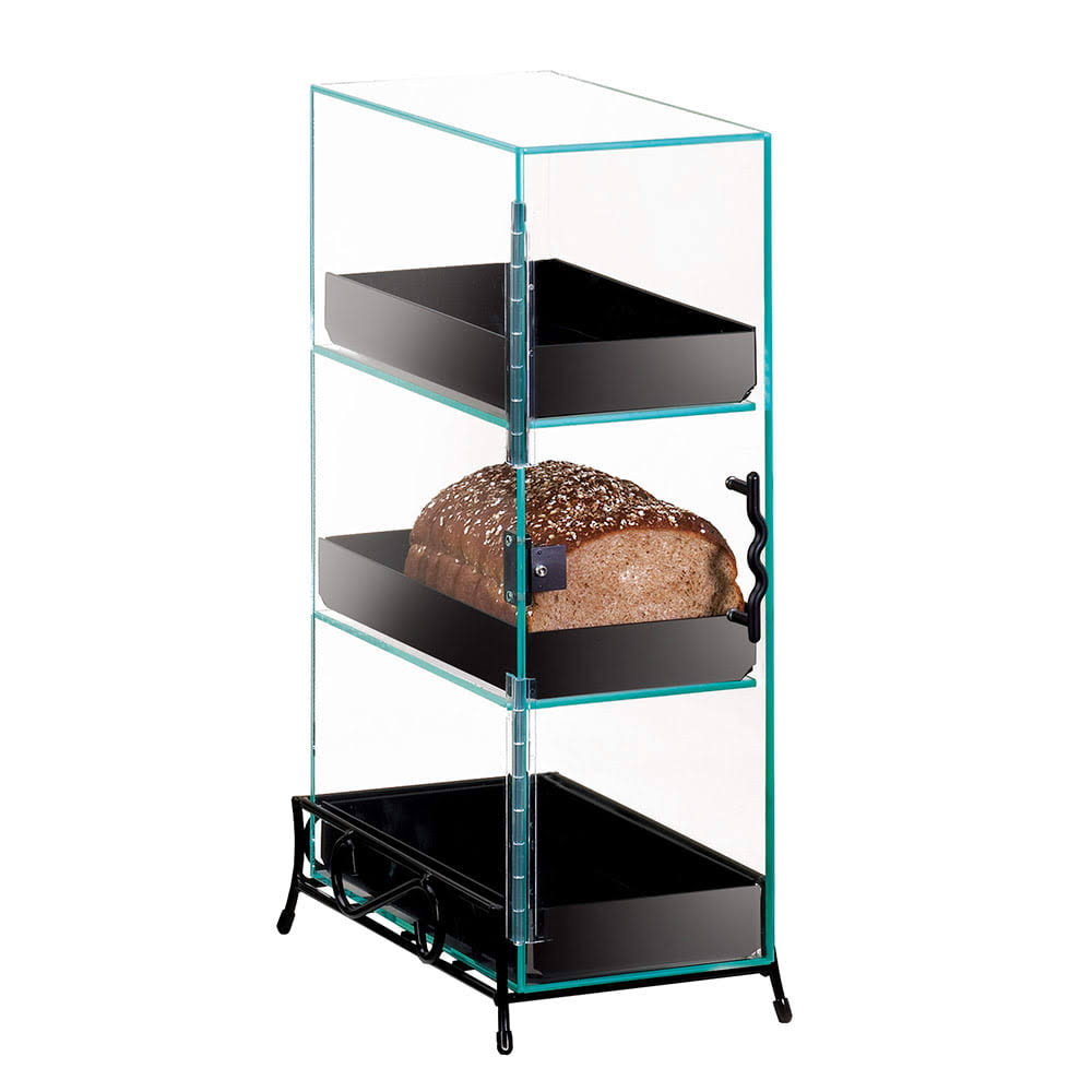 Cal Mil 1204-13 Classic Bread Box 3-Tier Black