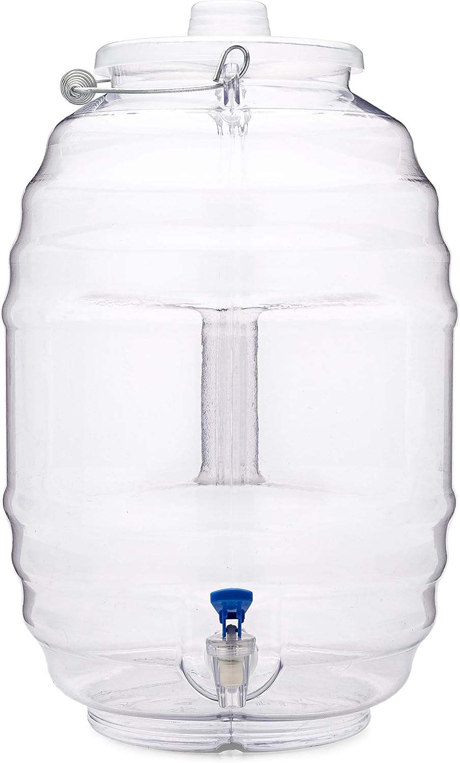 CHAMPS 5 Gallon Jug with Lid and Spout - Aguas Frescas Vitrolero Plastic Water Container - 5 Gallon Drink Dispenser - Large Beverage Dispenser Ideal for Agua fresca and Juice - Drink Jar Containers Pack of 2