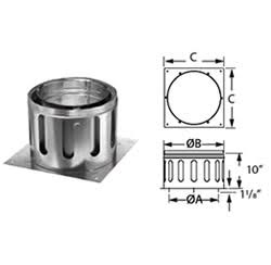 Duravent 8x22 DuraChimney II Anchor Plate - 8DCA-AP