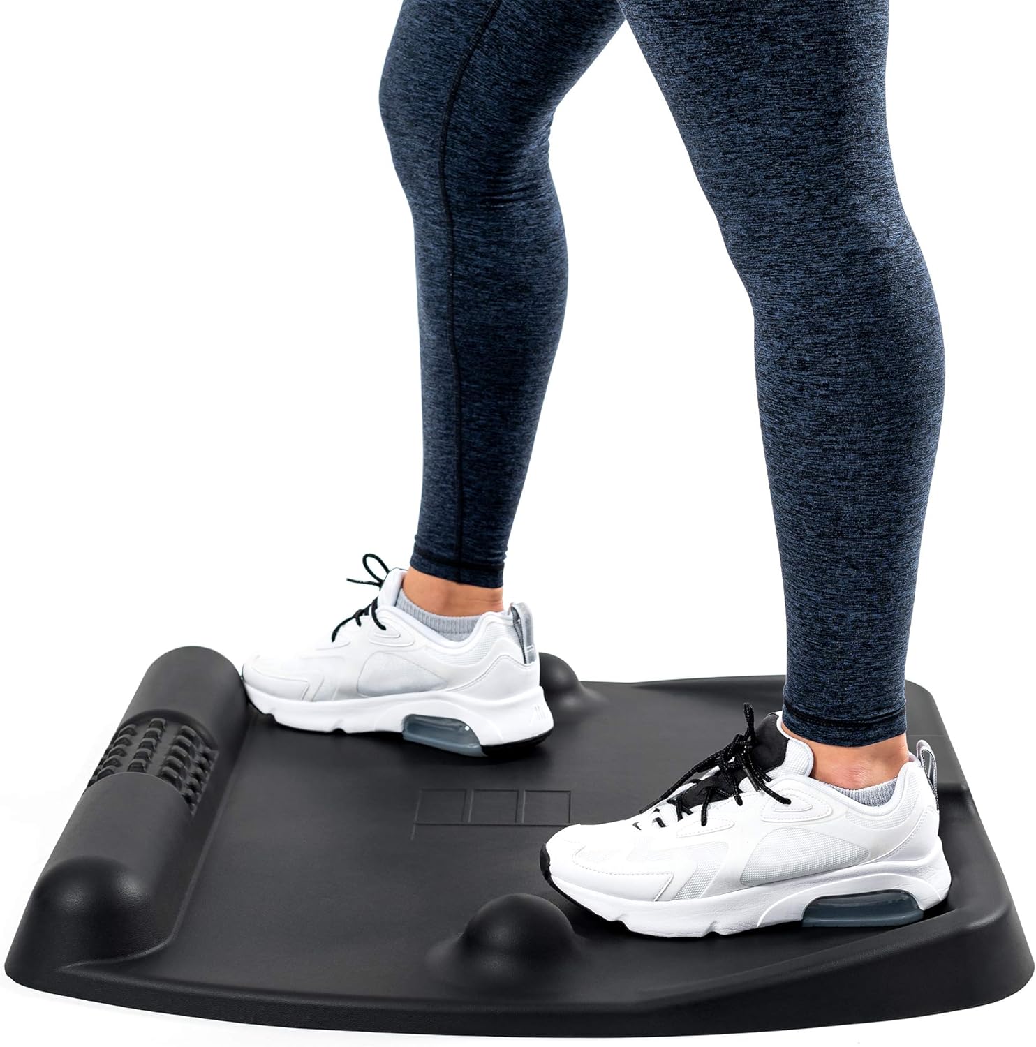 CubeFit TerraMat - Standing Desk Mat for Home Office - Mat Standing Desk Office Accessory - Ergonomic Mat Designed for Comfort, Balance, & Massage (Black)