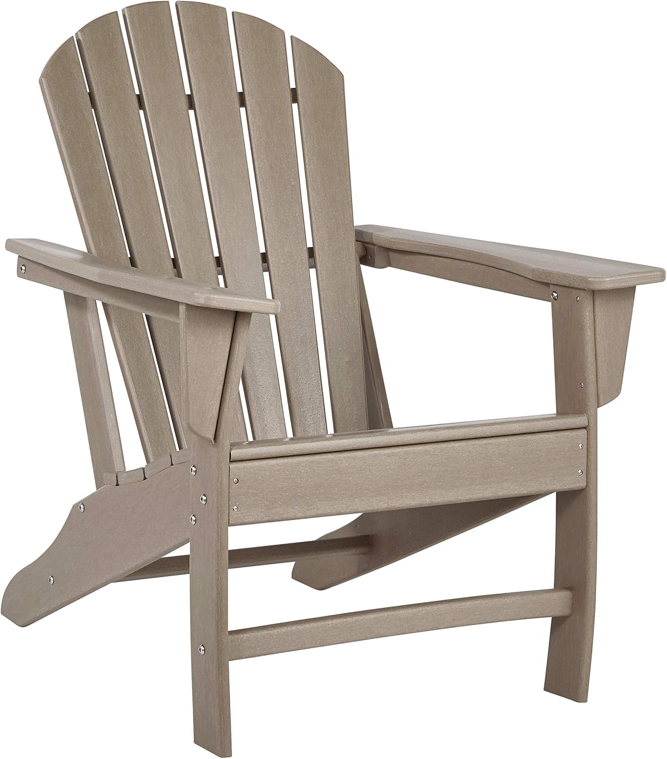 Signature Design by Ashley Sundown Treasure Outdoor Patio HDPE Weather Resistant Adirondack Chair, Blue