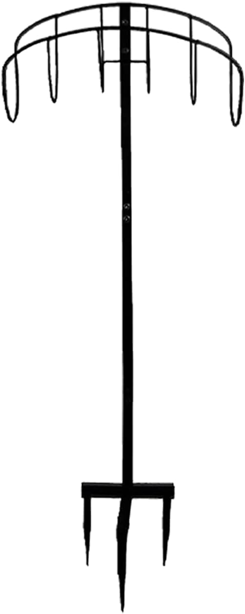 Oldelite - Freestanding Garden Hose Holder, Stable Water Hose Holders for Outside Lawn and Yard, Detachable Hose Storage Stand, Heavy-Duty Metal Hose Caddy, 16.5 x 9.1 inches Pack of 2