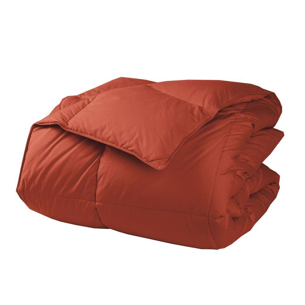 The Company Store Lacrosse LoftAIRE Extra Warmth Russet Queen Down Alternative Comforter