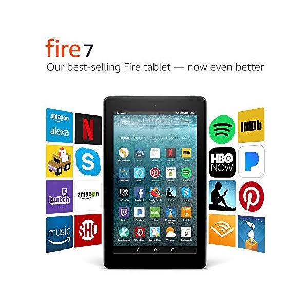 All-New Fire 7 Tablet with Alexa, 7x22 Display, 16 GB, Black