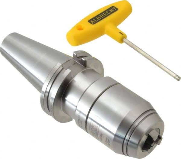 Albrecht 75404 CAT40, 1/32 to 5/8 inch Capacity, Steel Integral Shank Drill Chuck