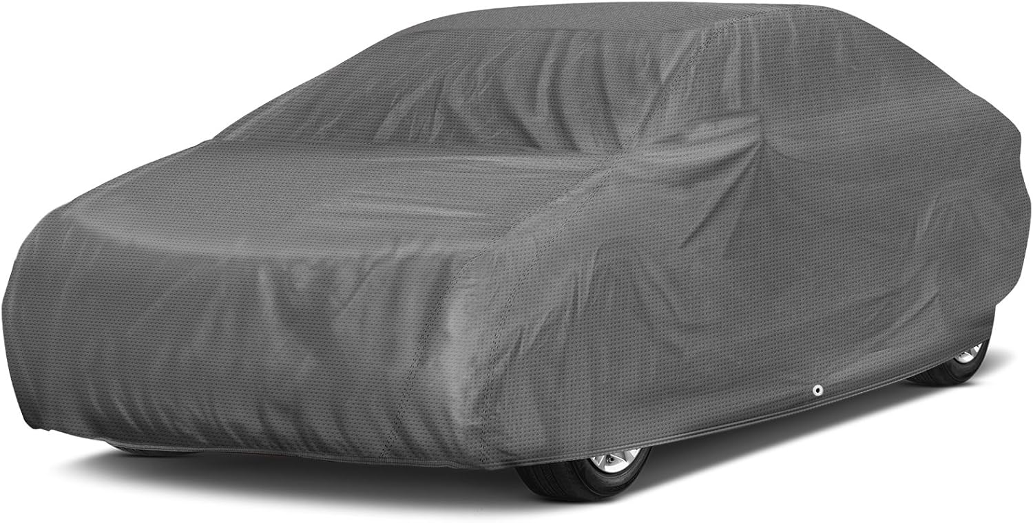 OxGord Signature Car Cover - Water Resistant 5 Layers - True Masterpiece - Ready-Fit Semi Glove Fit - Fits up to 204 Inches Pack of 2