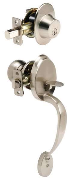 ACE Entry Handleset, Residential, Satin Nickel