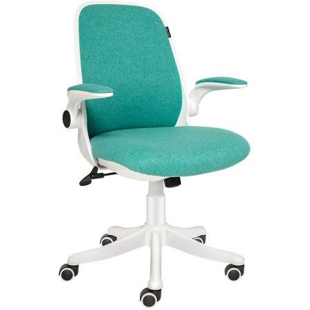 Elecwish Office Chair Ergonomic Desk Chair Mid Mesh Back Swivel Seat Adjustable Lumbar Support Executive Chair with Flip Up Armr
