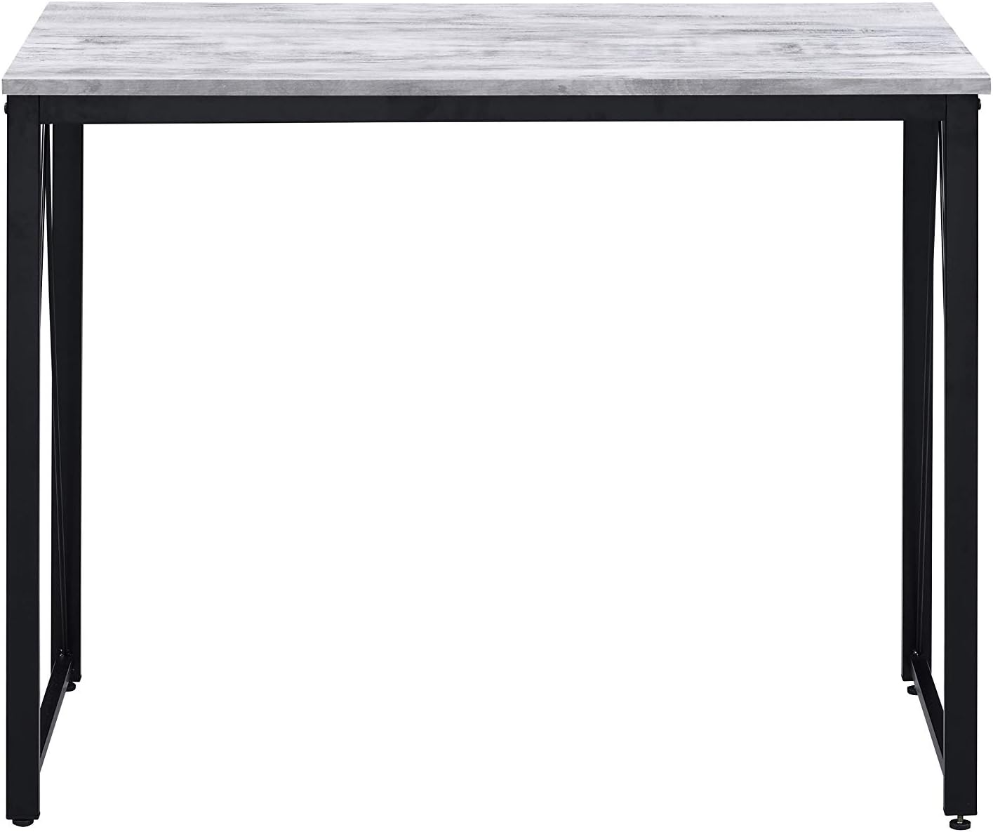 Acme Furniture Zaidin Writing Desk, Weathered White and Black Pack of 2