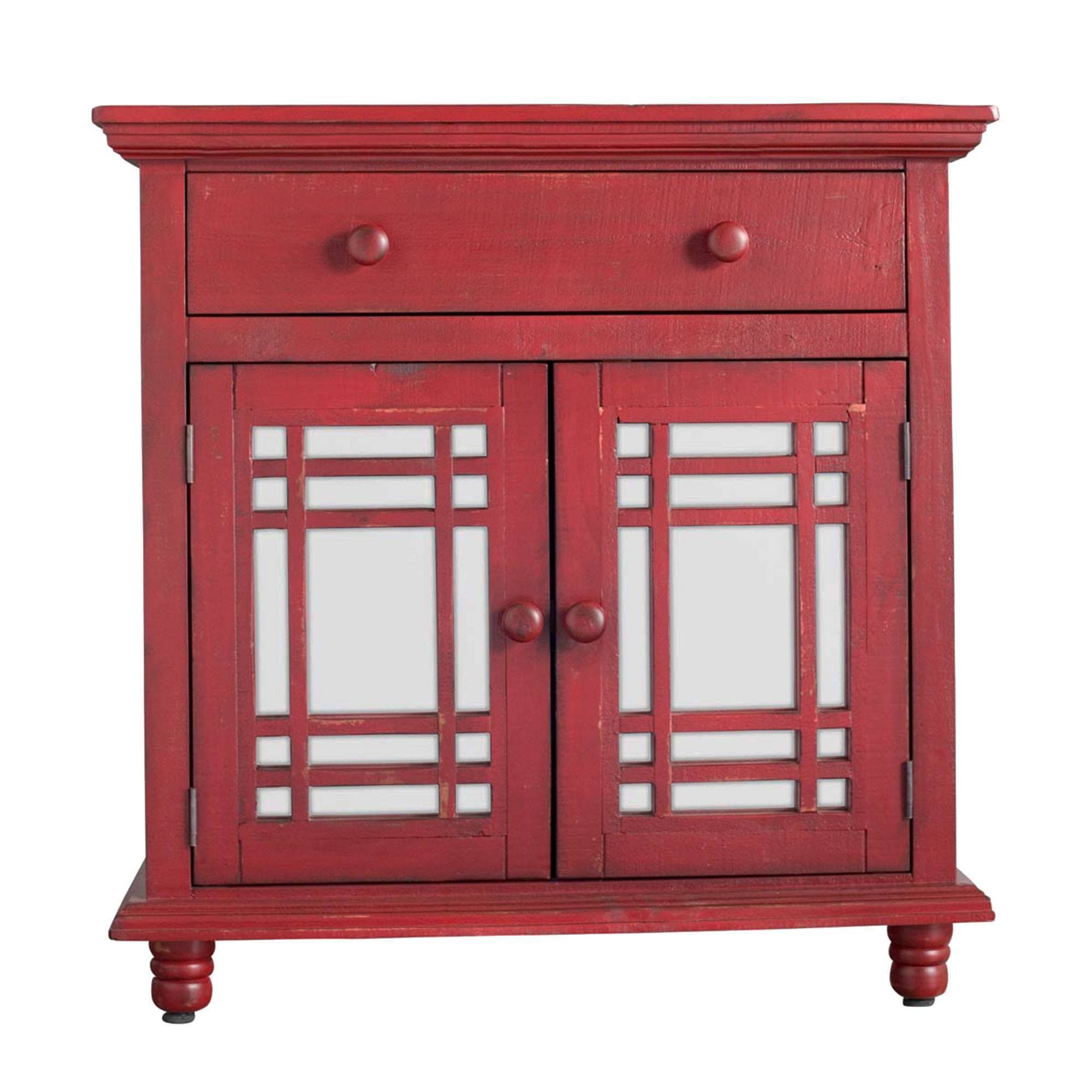 Picket House Furnishings Devon 2-Door Accent Chest (Red)