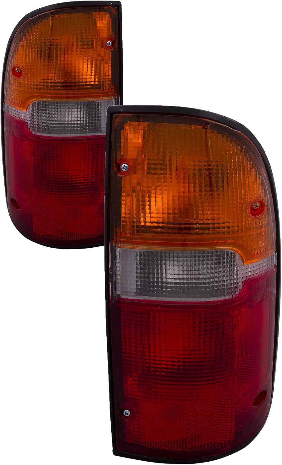 HEADLIGHTSDEPOT Tail Light Compatible with Toyota Tacoma 1995-2000 Includes Left Driver and Right Passenger Side Tail Lights