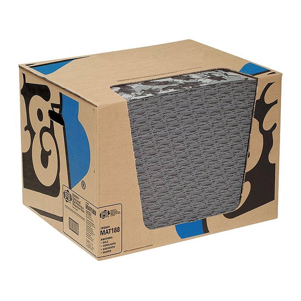 New Pig MAT188 Absorbent Pad Universal Black/Gray PK200