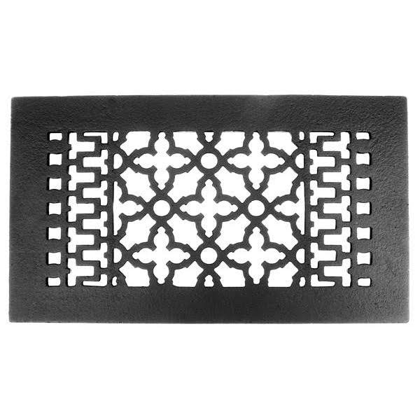 Acorn Cast Iron Air Register - 12x6in. (Black) GL4BG