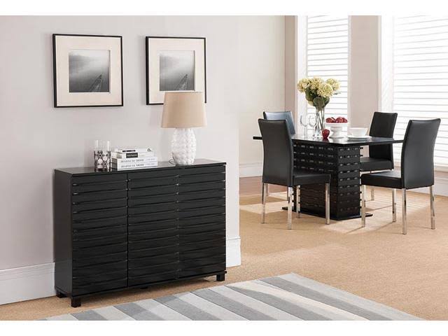 K u0026 B Furniture C1240 Console Table, Black