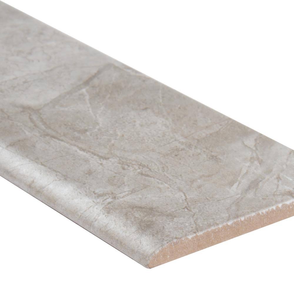 MSI Vision Glacier Bullnose 3 in. x 18 in. Matte Ceramic Wall Tile (15 lin. ft. / CASE)