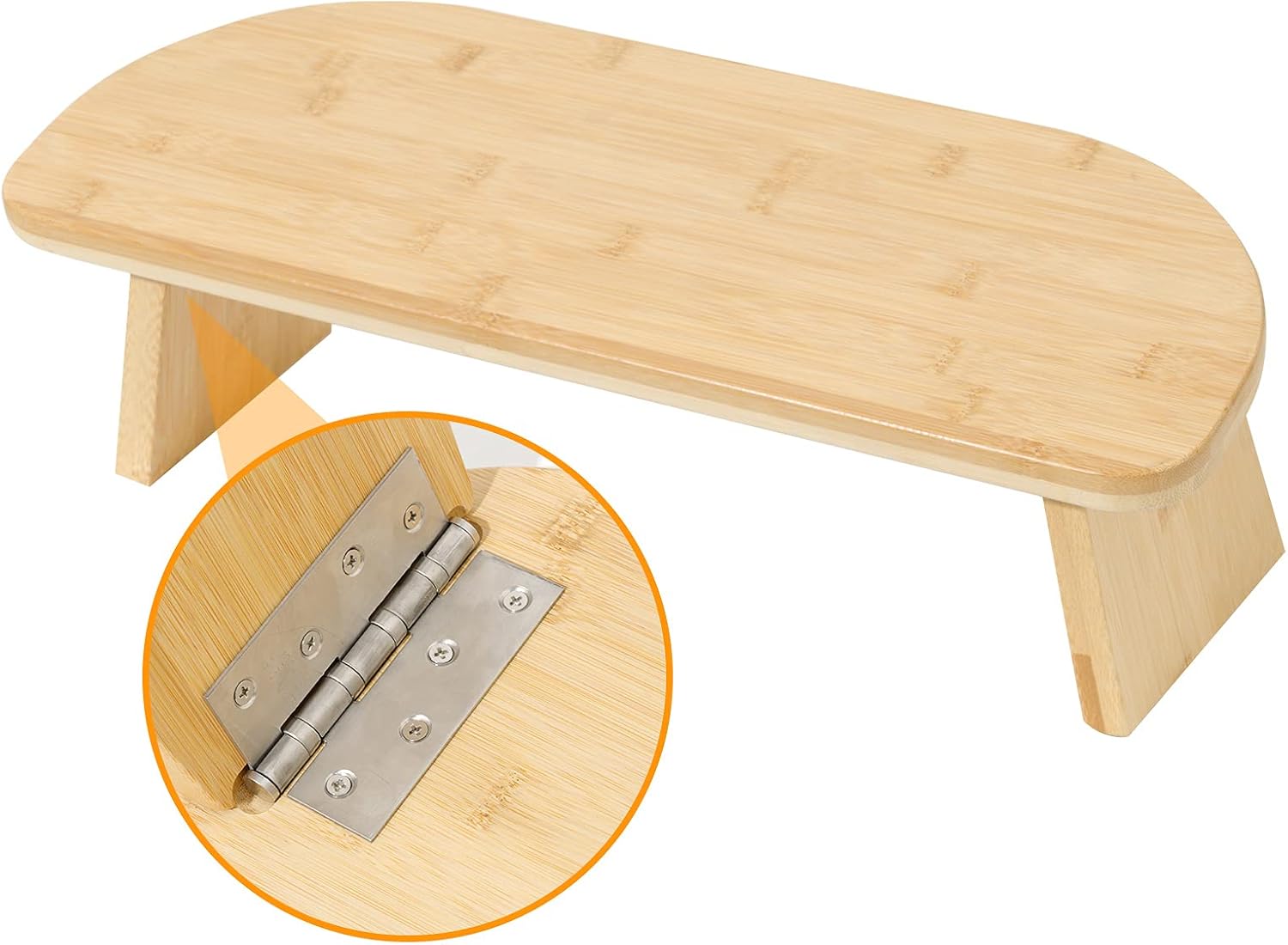 Sunshin Bamboo Meditation Bench with Hinged Folding Legs, Premium Kneeling Stool for Meditations, Prayer, and Yoge, Portable Folding Ergonomic Yoga Bench Pack of 2