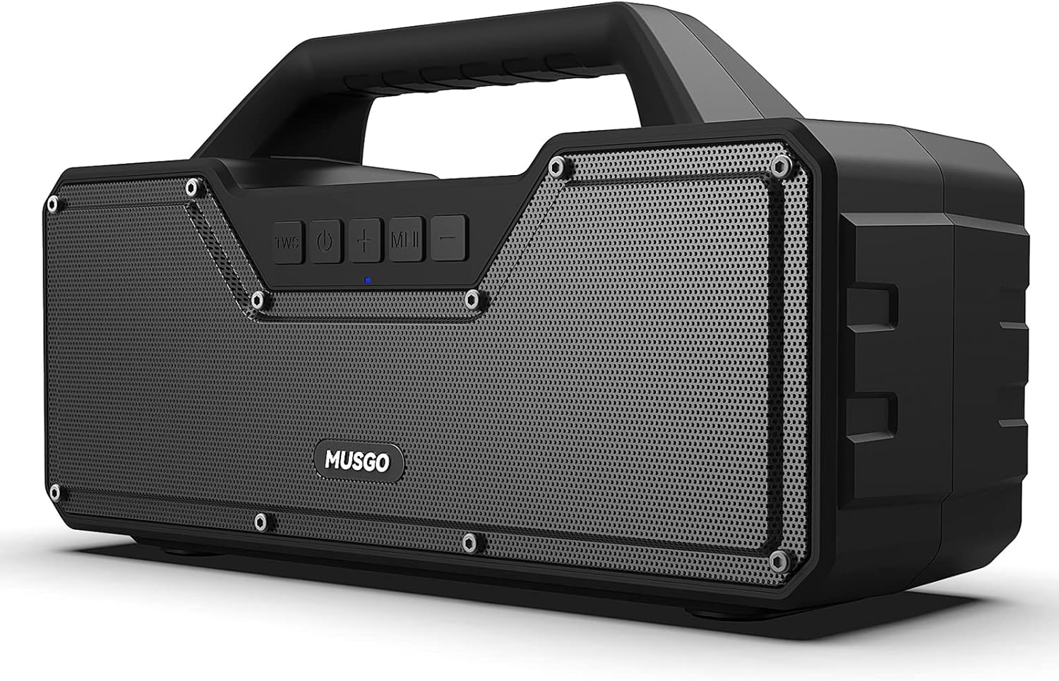 Bluetooth Speakers, MUSGO Portable Wireless Bluetooth Speaker with Subwoofer, 60W HD Loud Stereo Sound and BassUp Technology, Waterproof Outdoor Speaker Suitable for Family Party Camping Travel Black