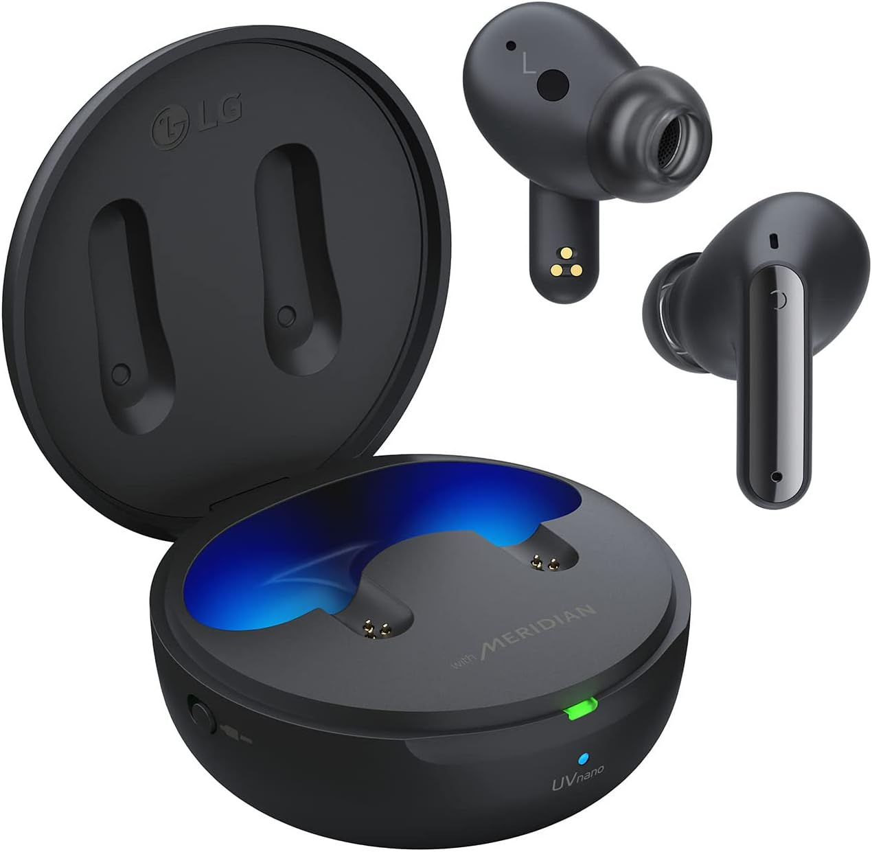 LG Tone Free FP5 - Enhanced Active Noise Cancelling True Wireless Bluetooth Earbuds (TWS) with Meridian Sound, Immersive 3D Sound, 3 Mics