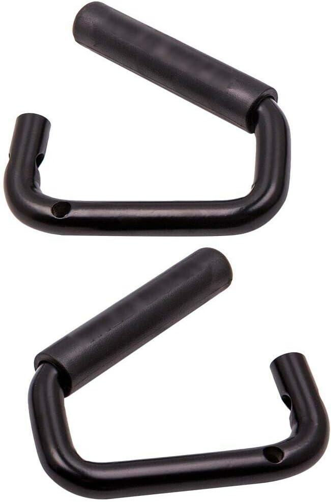 Auto Parts Prodigy Black Front & Rear Grab Bar Steel Grab Handle Kit for 2007-2018 Jeep Wrangler JK Kit